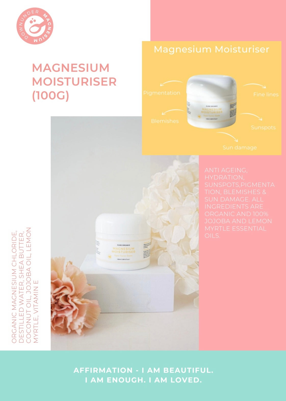 BEAUTY MOISTURISER + MAGNESIUM SPRAY
